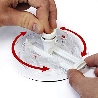 VViViD Circut Clear Lightweight Plastic Rotary Paper Cutter W/Gridded and Self-Healing Cutting Board