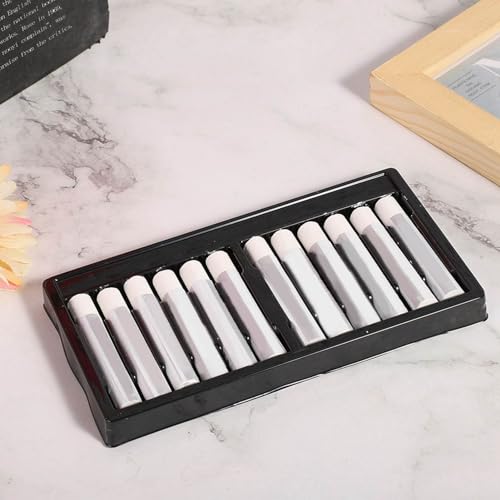 12Pcs White Oil Pastels, Single Colors Oil Paint Sticks Set, White Soft Oil Pastels, Fine Oil Pastel Set for Beginners, Indoor Activities, Painter, School Supplies