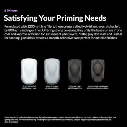 Gaahleri Kaleido Colorworks Primer for Airbrush Model Building Acrylic Paint KP201 Primer White - color: KP201 Primer White