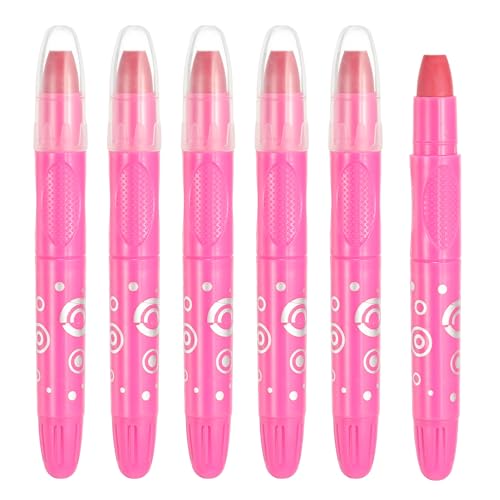 PATIKIL Watercolor Gel Crayon, 6Pcs Washable Twist Crayons for Coloring, Drawing, Painting, Peach Red (5.2x0.59) - color: Peach Red