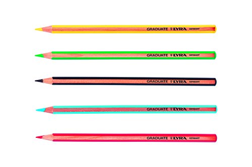 LYRA Graduate Colouring Pencils, 3.8mm Thick Lead, 24 Assorted Colours, Technical & Artistic Drawing, Tin Box, Ideal for Student Artists & Schools | Fine Art,hexagonal,coloured pencils,lead 3.8mm,assorted colours - size: 24 Count (Pack of 1)