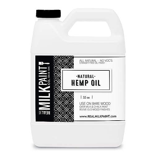 Real Milk Paint, Hemp Oil for Wood Finishing, Cutting Boards, Butcher Blocks, Countertops, Wood Utensils, Food Grade, 32 oz - size: 32 Fl Oz (Pack of 1)