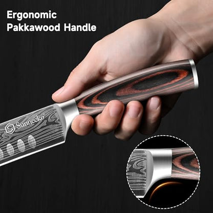 BBQ Carving Knife Set,Slicing and Boning Knife for Meat Cutting | German High Carbon Stainless Steel Carving Knife for Meat and Turkey - color: 12 inch Carving Knife with 7 inch Boning Knife