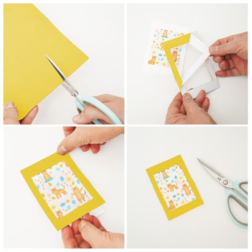 MEARCOOH Self Adhesive Foam Sheets, Yellow 9x12 Inch 2mm Sticky Eva Foam Paper for Crafts Cardmaking Photo Frames Classroom Scrapbooking Christmas Crafts (Yellow 10 Sheets) - color: Yellow Self-adhesive, size: 9X12in-2mm