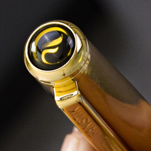 FANSTIK Gold Luxury ballpoint Pen, fancy gift set for women, Real 24K Gold Plating, Professional executive pen gift set for men (Lux BallPoint Gld) - color: A BallPoint Gold