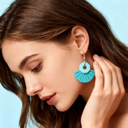 26pcs Tassel Earring Polymer Clay Cutters Set Fringe Clay Tools for Jewelry Making DIY Polymer Clay Cutter - color: Tassel Shape