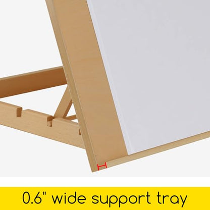 MEEDEN Extra Large(20"x 30") Wooden Tabletop Easel for Painting, 5-Position Adjustable Drawing & Sketching Board, Portable Beechwood Desktop Art Easel Stand for Adults, Artists, Beginners & Student - size: Extra Large（30 L * 20W）