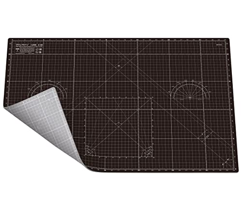 Self Healing Cutting Mat A1 24"x 36" Double Sided Black Mat - color: Black, size: A1 (24" x 36")