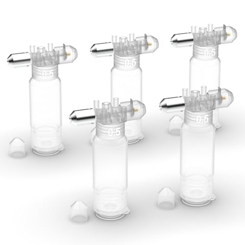 Actekart 5pcs 0.3mm No-Clean Airbrush Spray Modules (5pcs 0.3mm Airbrush Spray Modules Kit) No Clean Air Brush Bottles Cordless (TK-AB0077-503S) - size: 0.5mm
