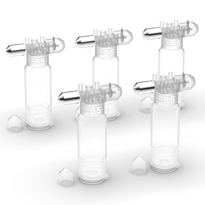 Actekart 5pcs 0.3mm No-Clean Airbrush Spray Modules (5pcs 0.3mm Airbrush Spray Modules Kit) No Clean Air Brush Bottles Cordless (TK-AB0077-503S) - size: 0.5mm