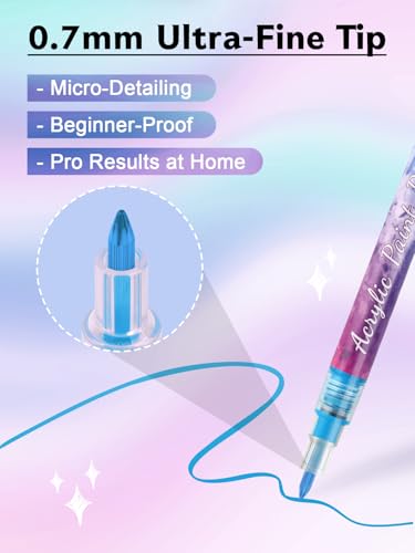12 Color 0.7MM Nail Art Pens Set Kalolary 3D Nail Polish Pens Quick Drying - color: L