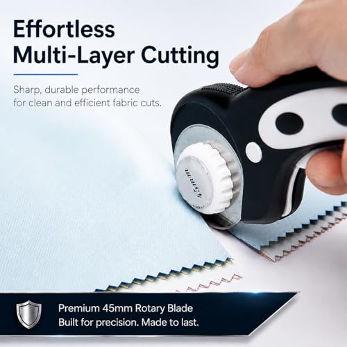 15 Packs 45mm Rotary Cutter Blades 45mm Quilting supplies Rotary Cutter Blades for fabric by SSPONT, compatible with OLFA,Fiskars,Mr.Pen,DAFA,Truecut etc. Sewing Arts Crafts, Sharp and Durable - color: 45mm-15 PCS