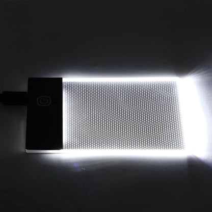 LED Light Board Mini A6 Portable Tracing LED Copy Board Light Box, Drawing Box Flip Book Kit Tablet Paint Pad, Eye Protective Adjustable Light Box 3.3 x 5.1in