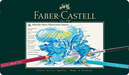 Faber-Castel FC117536 Albrecht Durer Artist Watercolor Pencils In A Metal Tin (36 Pack), Assorted