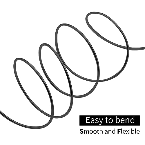 Bonsai Training Aluminum Wire, 3.0mm 9 Gauge Black 200g, Bendable Anodized Craft Wire, Flexible Armature Wire for Bonsai Tree Shaping, DIY Handcraft and Model Making(Black-3.0) - color: Black, size: 9 Gauge