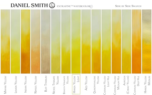 Daniel Smith 284610041 Extra Fine Watercolors Tube, 5ml, Hansa Yellow Light - color: Hansa Yellow Light