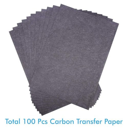 Selizo 100 Sheets Black Carbon Transfer Tracing Paper for Wood, Paper, Canvas and Other Art Surfaces (9 x 13 Inches) - size: 9x13in
