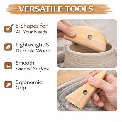 DIY Ceramic Tools Art Tools Potters Rib for Pottery/Sculpting/Ceramic/Polymer Clay Carving Modelling Using