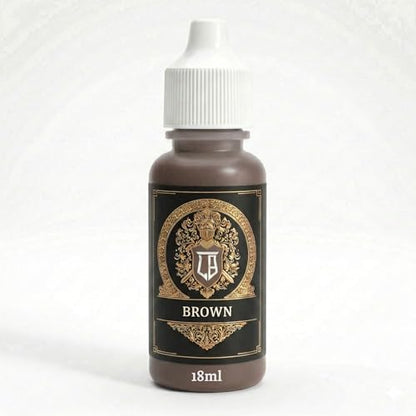 Ludus Bellum Miniature Paint Brown Color 18ml Precision Dropper Bottle | Professional Acrylic Paint for Miniatures & Models, Provides Quality Acrylic Tones and Shades for Warhammer 40K D&D Figures - color: Brown
