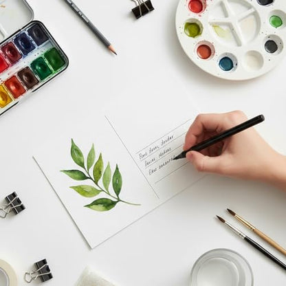 Watercolor Postcards, 75 Count, 4 x 6 Inch, 140 lb 300 GSM Cotton Paper | Postcards Watercolor Paper Cards for Art Supplies Art Painting, DIY, Creative Thank Notes, Mailing, Painting Gift Cards