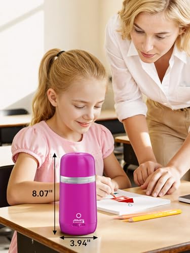 JARLINK Automatic Electric Pencil Sharpener, Rechargeable - color: Pink