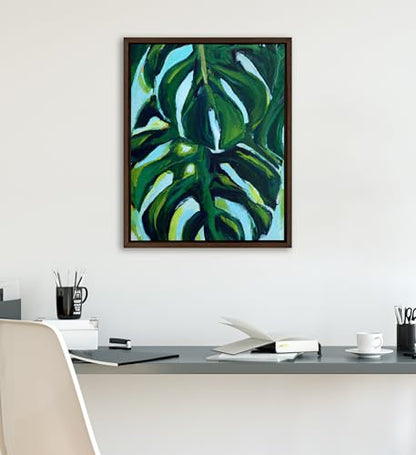 Kate and Laurel Sylvie Blank Framed Canvas Wall Art, 16x20 Brown, Modern Empty Canvas for Paint-Your-Own Art, Ready to Paint Premium Canvas Already Framed - color: Sylvie Walnut