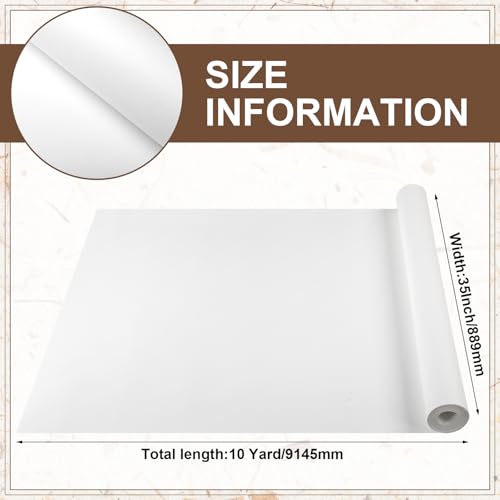 Feifeiya Watercolor Paper Roll 35" x 360", 140 Lb/300 GSM Art Cold Press Cotton Paper Texture White Blank Painting Roll for Watercolor Gouache Ink Acrylic and More