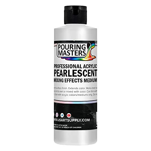 Pouring Masters 8 Oz Acrylic Pearlescent Effects Medium - size: 8-ounces