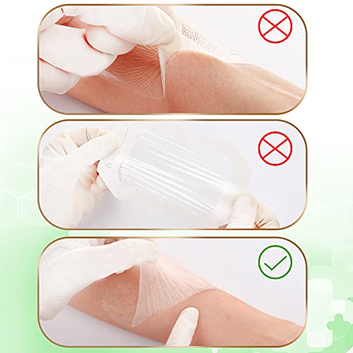 NeuHeils Waterproof Transparent Film Dressing, 4" x4 3/4", 50 Pack - size: 4" x 4 3/4"