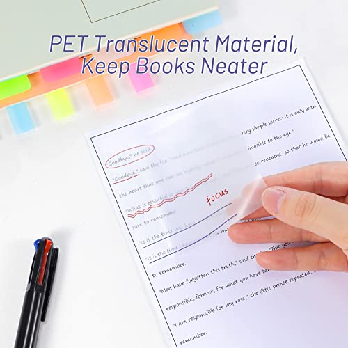 Hommie Updated Transparent Sticky Note Pads with Color Ballpoint Pen, Clear Sticky Tabs Translucent Page Flags Book Markers Stickers, Waterproof Self-Adhesive Pad, Bible Study Office School Supplies - color: Transparent, size: Assorted