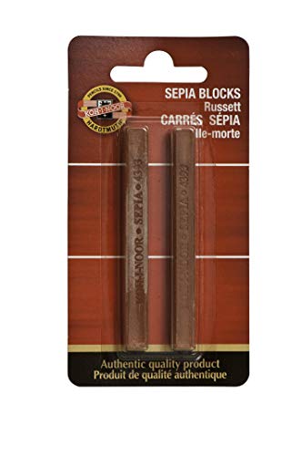 KOH-I-Noor FA4392RU.2BC Gioconda Artist Russett Blocks, 2-Pack - color: Russett, size: 2 Pack