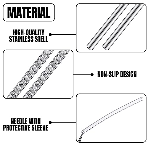 Lasnten 20 Pcs Clay Needle Tool Set Pottery Needle Tool Stainless Steel Ceramic Detail Tools Clay Sculpting Tools for Ceramics Sculpting DIY Craft and Detailed Carving Supplies