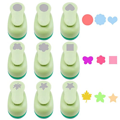 Craft Hole Punch 9 Pcs 5/8 Inch Paper Punches for Crafting Hole Punch Shape - style: 9 Different pattern 5/8 Inch Set 3