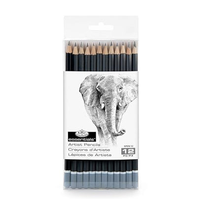 Royal & Langnickel SPEN-12 Essentials Sketching Pencil Set, 12-Piece - size: 12 Count (Pack of 1)
