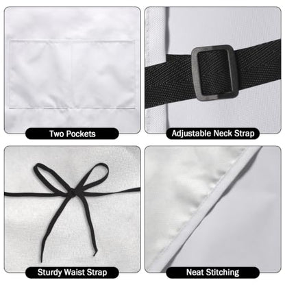 Imiss Waterproof Stain-Resistant Cooking Chef Aprons for Grill BBQ Baking 27 X 31 Inch - color: Winter Gnome