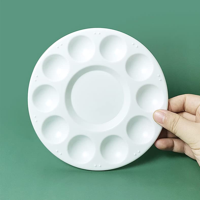 Paint Tray Palette - White Plastic Paint Tray for Kids, Paint Supplies