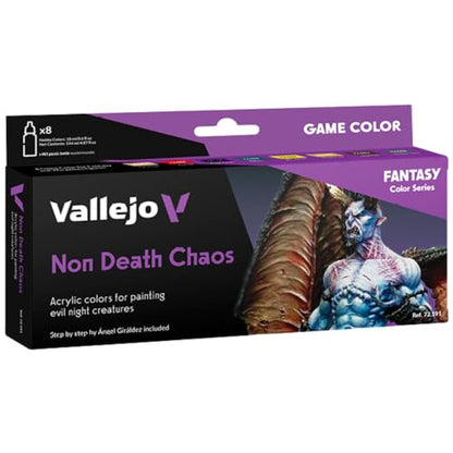 Vallejo - Non-Death Chaos Acrylic Paint Set | Game Color | Fantasy Color Series Miniature Model Kit for a High Pigment Matte Finish | 8 Bottles x 18 ml. (0.60 fl.oz) - style: Non Death Caos