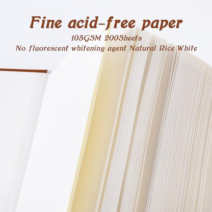 qianshan Mix Media Pad,3.5"x5.5" Small Hardcover Leather Art Sketchbook,105 GSM 200 Sheets/400 Pages Acid Free Artistic Painting Drawing Sketching Writing Paper, Handy Pocket Journal Notebook.Brown - color: 105gsm-brown