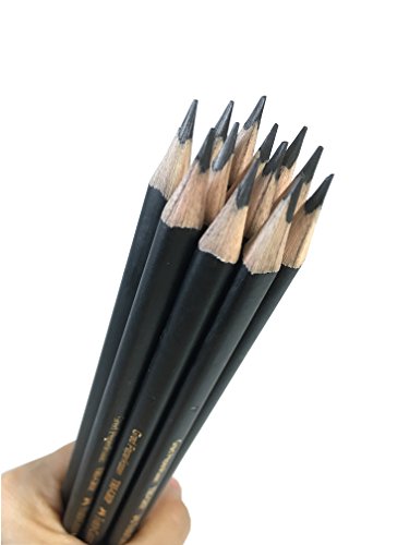 Faber-Castell Wooden Tri-Grip Exam Grade Graphite 2B Pencils, Smooth and Dark Pre-sharpened Wood Pencils - Box of 12