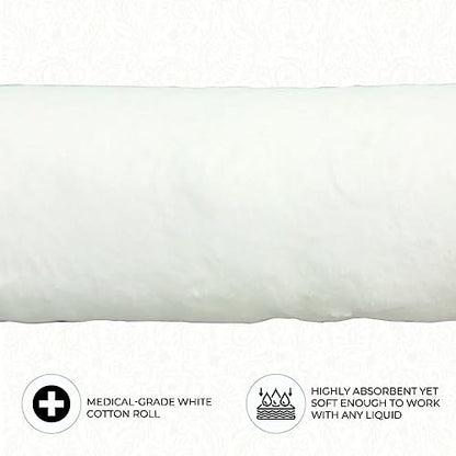 ForPro Professional Collection Premium Cotton Roll for Cosmetic Application and Product Removal, White, 12” Wide, 1 Lb.