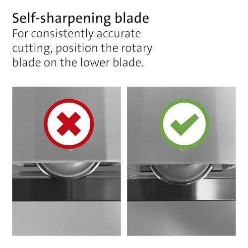 Dahle 508 Personal Rotary Trimmer, 18" Cut Length, 5 Sheet Capacity, Self-Sharpening, Automatic Clamp, German Engineered Paper Cutter - size: 18" Cut Length