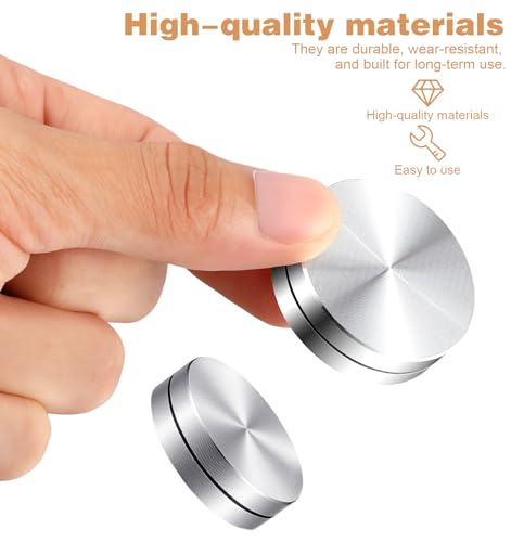 4 Pcs Pottery Trimming Tools, 4 Size Metal Trimming Tools Pottery Clay Spinner Set for Potters & Ceramic Artists, Smooth Rotary Trimmings (Silver, 1.5/1.2/1.0/0.8 Inch)