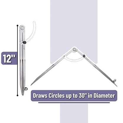 Mr. Pen- Professional Compass for Woodworking, Compass with Wing