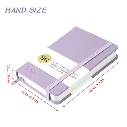 Mix Media Pad,3.5"x5.5" Small Hardcover Leather Art Sketchbook,60 Sheets(112lb/180gsm) Heavyweight Acid Free Artistic Painting Drawing Sketching Paper, Handy Pocket Journal Sketchbook.Taro Purple - color: 180gsm-taro purple