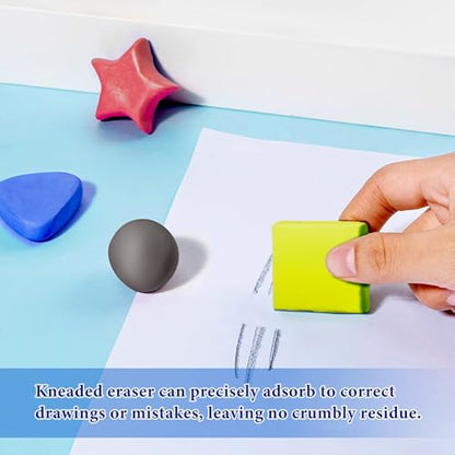 Smilo Kneaded Erasers for Artists, 8-Pack, Colorful - color: 4 Colors-2
