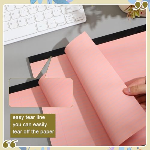 Lincia 6 Pcs Legal Pads Landscape Notebook, Stylish Color - color: Stylish Color