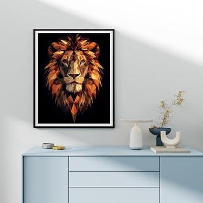 Natuyalo Lion Totem DIY Paint by Numbers for Adults, Animals Abstract DIY Adult Paint by Number Kits Acrylic Canvas Painting for Adults Beginners Art Crafts, No Frame (16" x 20") - color: ART-14