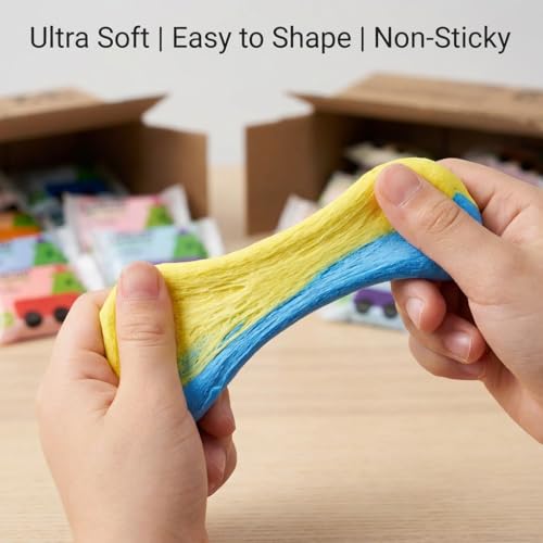 32-Pack Air Dry Foam Clay 16 Colors for School Supplies - color: 16 Colors