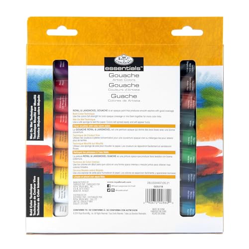Royal & Langnickel Gouache Paint, 18-Piece - size: 1 Count (Pack of 1)