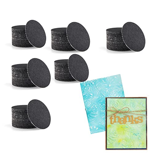120Pcs/Set Sanding Disks for Use with Mini Ink Blending Tool,Medium-Grit Sandpaper Provides The Ideal Friction to Work on Cardstock, Chipboard, Wood, and More.DIY Create a Shabby and Worn Look. - size: 120Pcs/Set